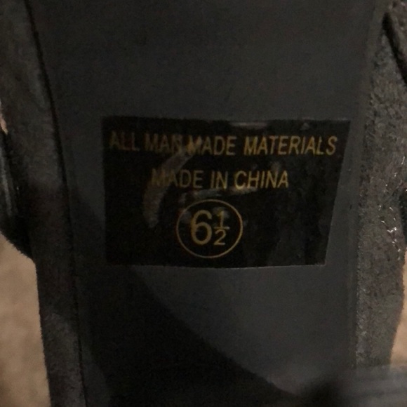 Gray Ankle Open Toe Shoes - Picture 6 of 6